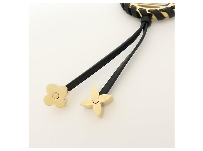 Louis Vuitton Porte Cles Very LV Circle Bag Charm Key Ring Black M63082 - vista 6