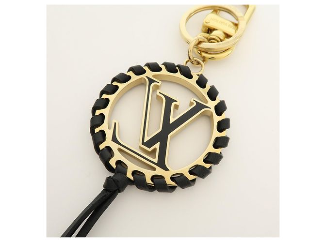 Louis Vuitton Porte Cles Very LV Circle Bag Charm Key Ring Black M63082 - vista 9