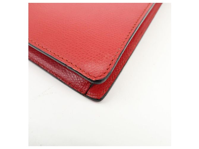 Autre Marque SAINT LAURENT PARIS Borsa a tracolla e a spalla Y-Line in pelle borchiata Rossa - vista 10