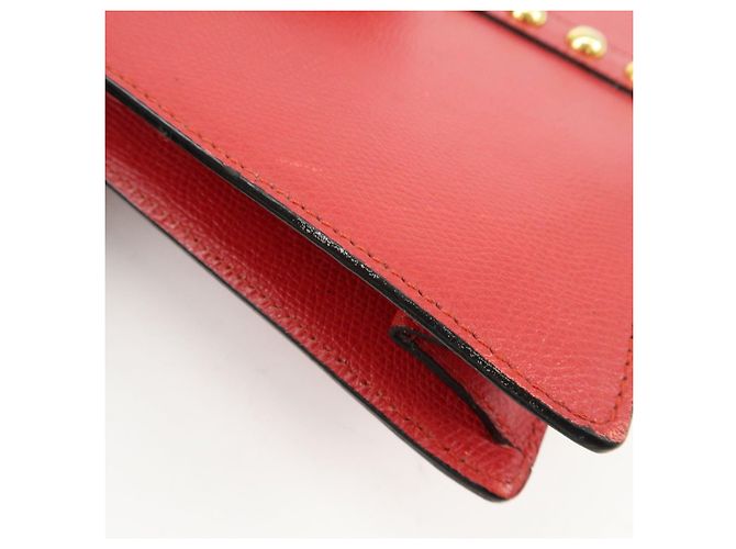 Autre Marque SAINT LAURENT PARIS Borsa a tracolla e a spalla Y-Line in pelle borchiata Rossa - vista 20