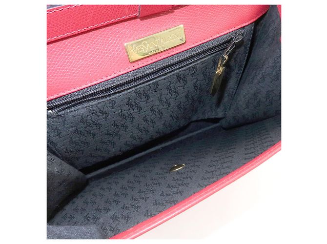 Autre Marque SAINT LAURENT PARIS Borsa a tracolla e a spalla Y-Line in pelle borchiata Rossa - vista 22