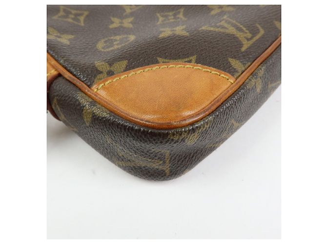 Borsa a pochette Louis Vuitton Monogram Marly Dragonne PM Brown M51827 - vista 10