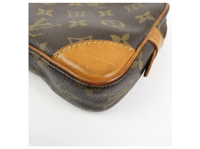 Borsa a pochette Louis Vuitton Monogram Marly Dragonne PM Brown M51827 - vista 11