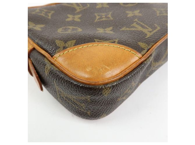 Borsa a pochette Louis Vuitton Monogram Marly Dragonne PM Brown M51827 - vista 12