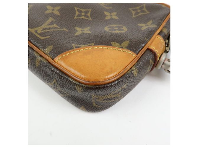 Borsa a pochette Louis Vuitton Monogram Marly Dragonne PM Brown M51827 - vista 13