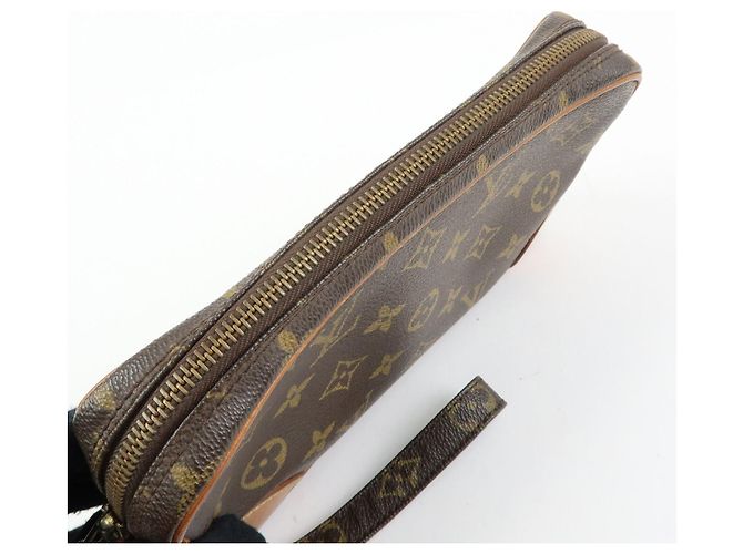 Borsa a pochette Louis Vuitton Monogram Marly Dragonne PM Brown M51827 - vista 18