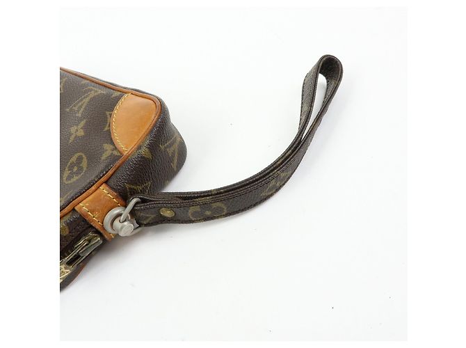 Borsa a pochette Louis Vuitton Monogram Marly Dragonne PM Brown M51827 - vista 6