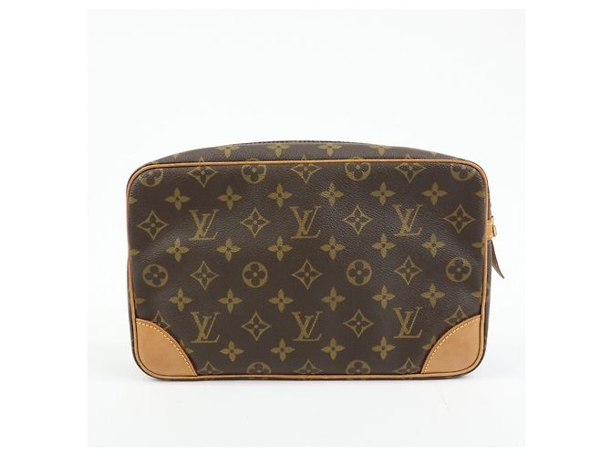 Louis Vuitton Monogram Compiegne 28 Pouch Clutch Bag Brown M51845 - vista 2