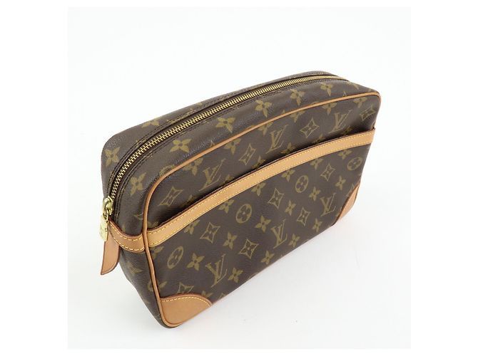 Louis Vuitton Monogram Compiegne 28 Pouch Clutch Bag Brown M51845 - vista 4