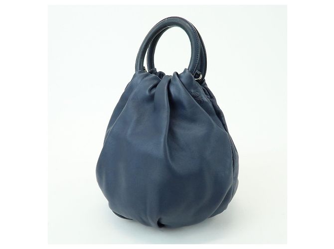 Borsa 2Way LOEWE Anagram in pelle Nappa Borsa a mano Borsa a tracolla Navy - vista 3