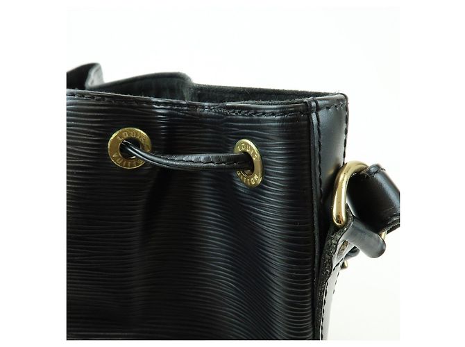 Borsa a tracolla Louis Vuitton Epi Petit Noe Noir Black M44102 - vista 19