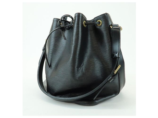 Borsa a tracolla Louis Vuitton Epi Petit Noe Noir Black M44102 - vista 3