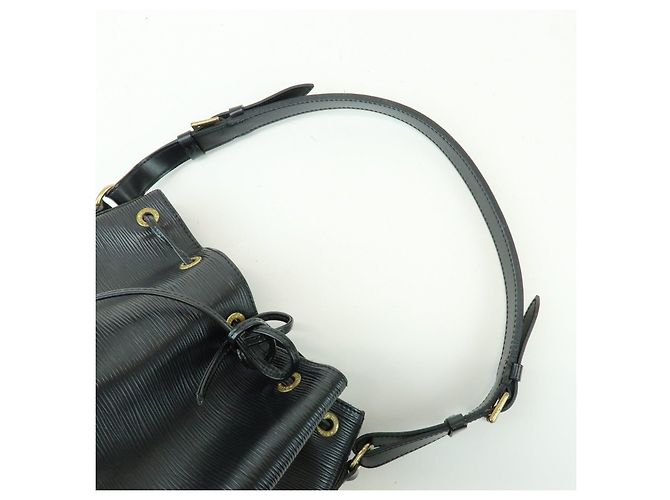 Borsa a tracolla Louis Vuitton Epi Petit Noe Noir Black M44102 - vista 6