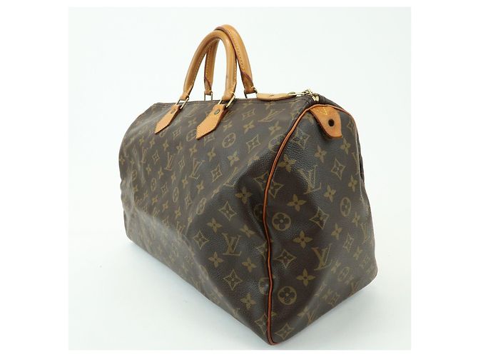 Borsa a mano Louis Vuitton Monogram Speedy 40 Borsa Boston Marrone M41522 - vista 3