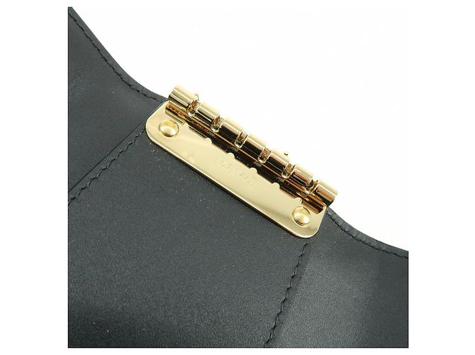 LOEWE Repeat Anagram Calf Leather 6 Ring Key Case Key Holder Black - view 17