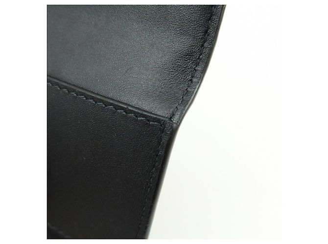 LOEWE Repeat Anagram Calf Leather 6 Ring Key Case Key Holder Black - view 18