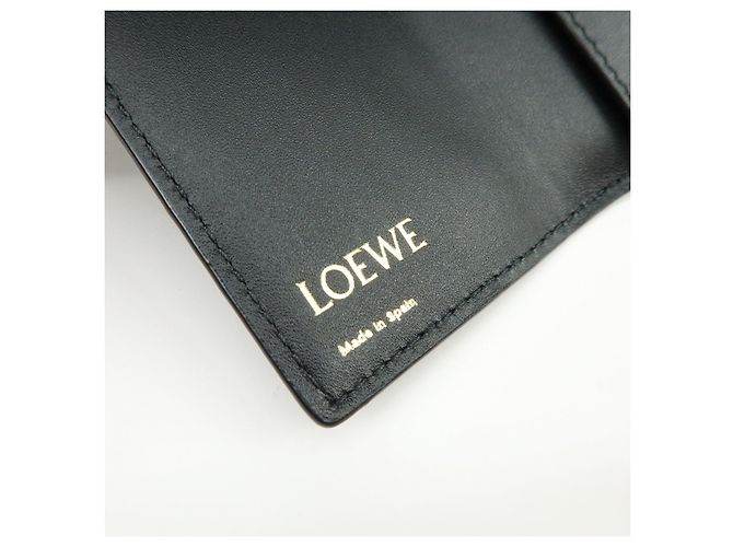 LOEWE Repeat Anagram Calf Leather 6 Ring Key Case Key Holder Black - view 22