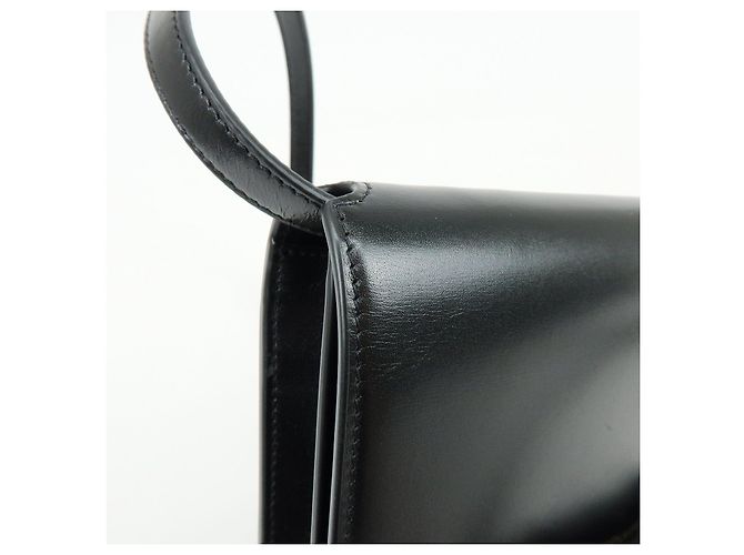 Autre Marque SAINT LAURENT PARIS Bolsa de ombro com aba em couro de bezerro Black 769162 - vista 14