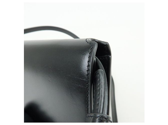 Autre Marque SAINT LAURENT PARIS Bolsa de ombro com aba em couro de bezerro Black 769162 - vista 15