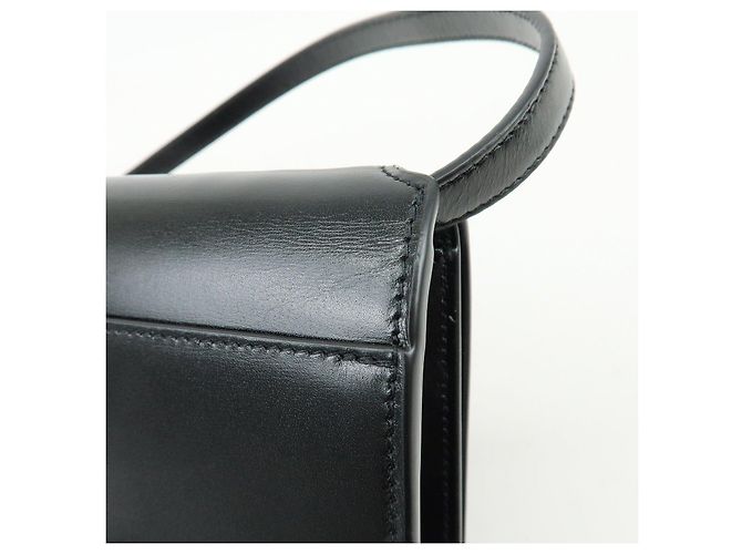 Autre Marque SAINT LAURENT PARIS Bolsa de ombro com aba em couro de bezerro Black 769162 - vista 17