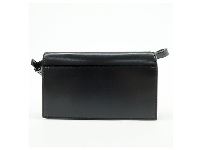 Autre Marque SAINT LAURENT PARIS Bolsa de ombro com aba em couro de bezerro Black 769162 - vista 2