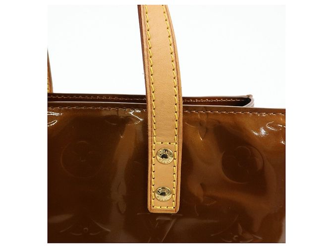 Louis Vuitton Monogram Vernis Reade PM Hand Bag Tote Bag Bronze M91146 - vista 12