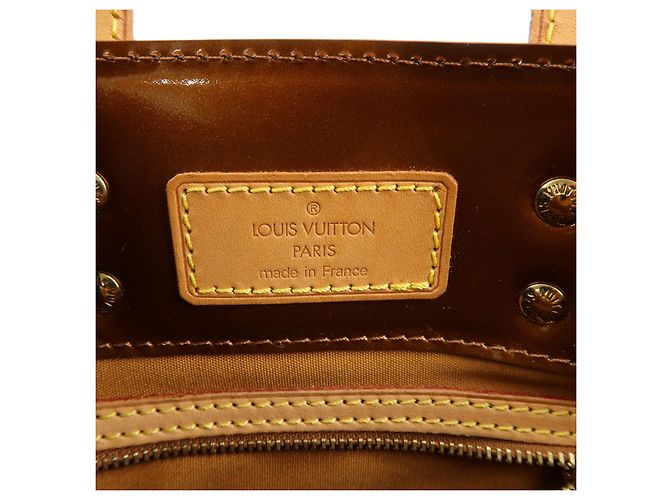 Louis Vuitton Monogram Vernis Reade PM Hand Bag Tote Bag Bronze M91146 - vista 23