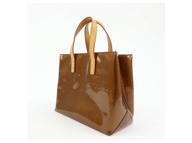 Louis Vuitton Monogram Vernis Reade PM Hand Bag Tote Bag Bronze M91146 - vista 3