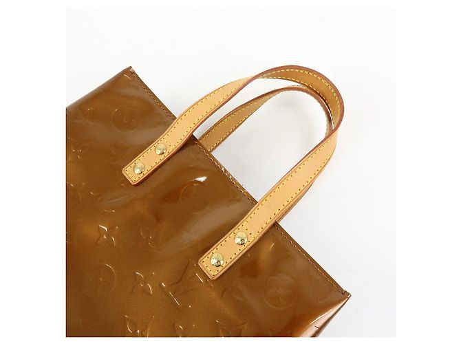 Louis Vuitton Monogram Vernis Reade PM Hand Bag Tote Bag Bronze M91146 - vista 7