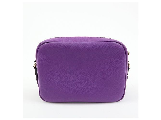 GUCCI SOHO Interlocking G Leahter Disco Bag Shoulder Bag Purple 308364 - vista 2
