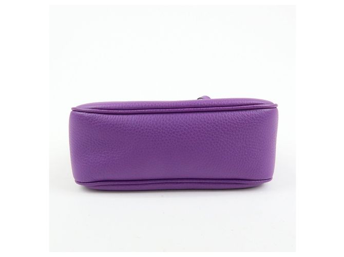 GUCCI SOHO Interlocking G Leahter Disco Bag Shoulder Bag Purple 308364 - vista 5