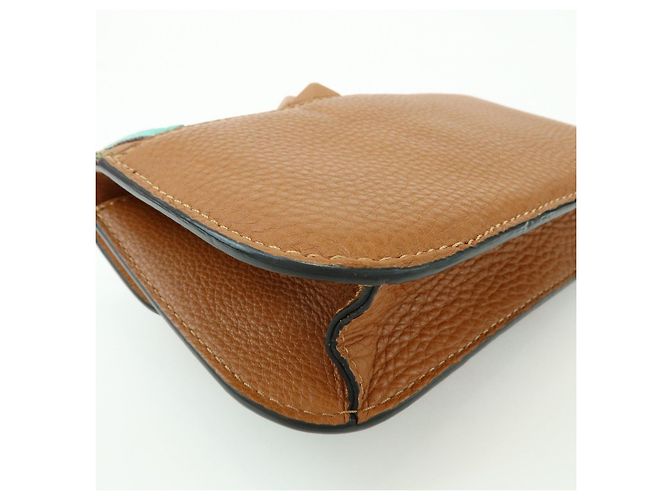 Borsa a tracolla in pelle con catena e ricami VALENTINO Glam Lock Marrone - vista 10