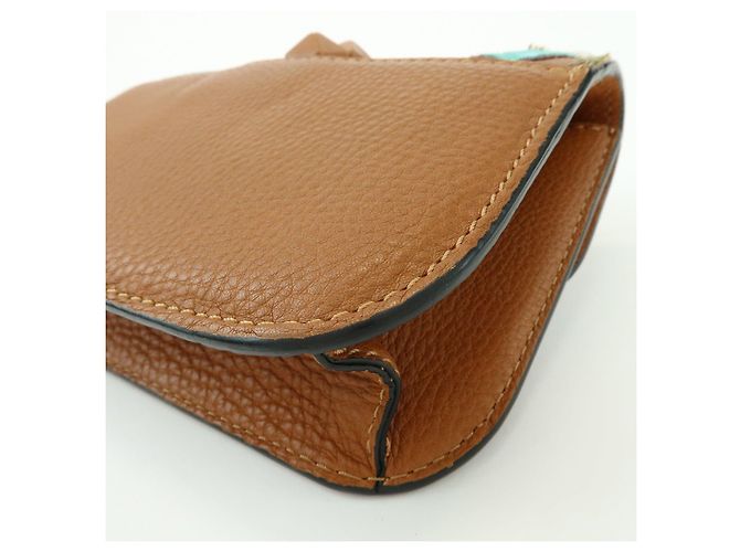 Borsa a tracolla in pelle con catena e ricami VALENTINO Glam Lock Marrone - vista 11