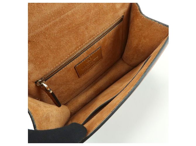 Borsa a tracolla in pelle con catena e ricami VALENTINO Glam Lock Marrone - vista 20