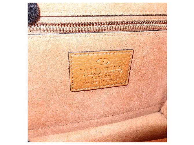 Borsa a tracolla in pelle con catena e ricami VALENTINO Glam Lock Marrone - vista 23