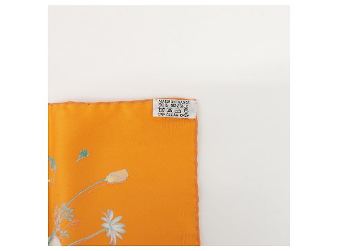 Hermès HERMES Carre 45 Set aus 2 Seidentüchern 100% Hellrosa Orange - Ansicht 15
