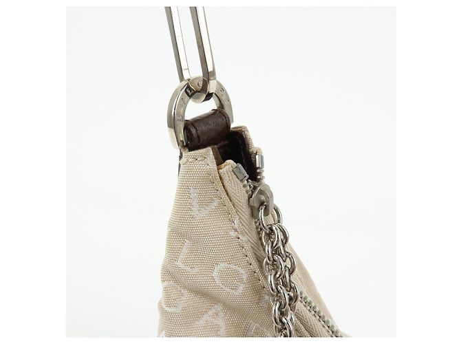 Bulgari Borsa a tracolla e borsa a mano BVLGARI Logo Mania Canvas Beige - vista 19