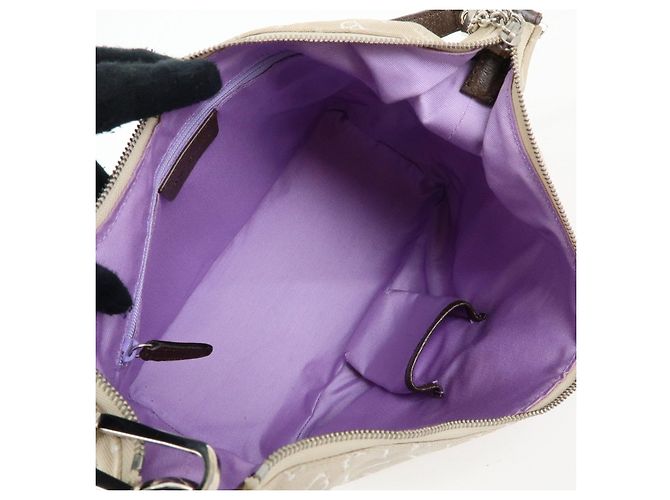 Bulgari Borsa a tracolla e borsa a mano BVLGARI Logo Mania Canvas Beige - vista 21