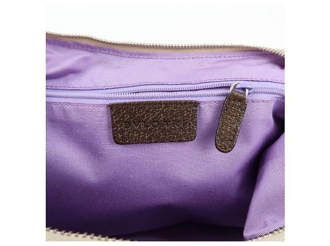 Bulgari Borsa a tracolla e borsa a mano BVLGARI Logo Mania Canvas Beige - vista 24