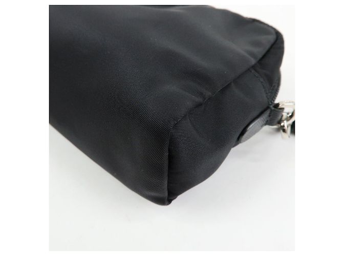 PRADA Necessaire in Re-Nylon e pelle Saffiano con logo Triangle 1NE693 - vista 11