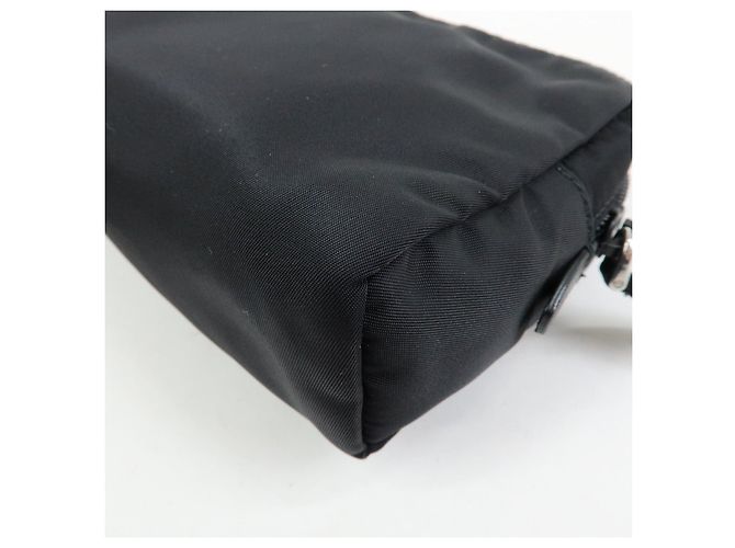 PRADA Necessaire in Re-Nylon e pelle Saffiano con logo Triangle 1NE693 - vista 13