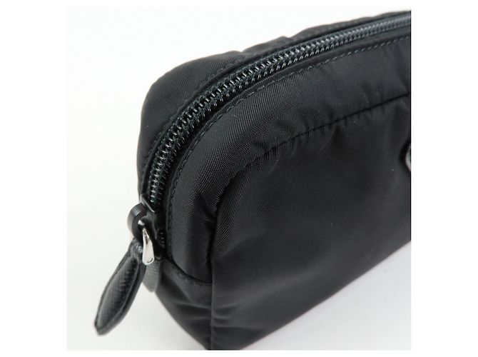 PRADA Necessaire in Re-Nylon e pelle Saffiano con logo Triangle 1NE693 - vista 15