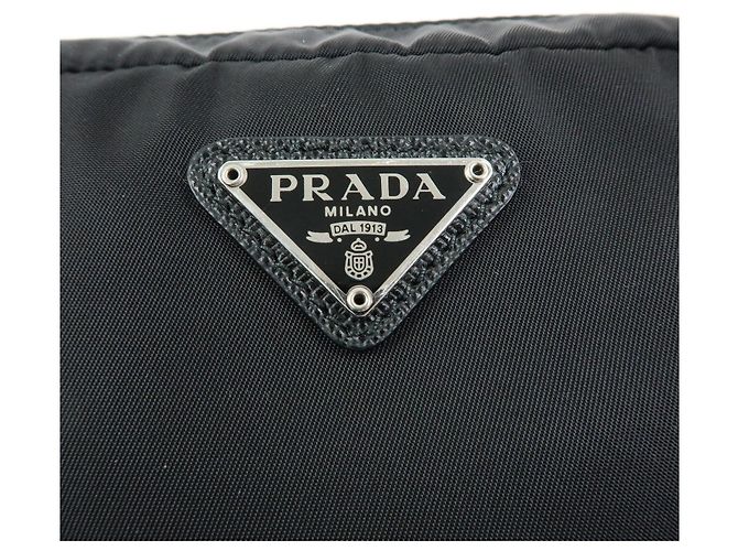PRADA Necessaire in Re-Nylon e pelle Saffiano con logo Triangle 1NE693 - vista 19