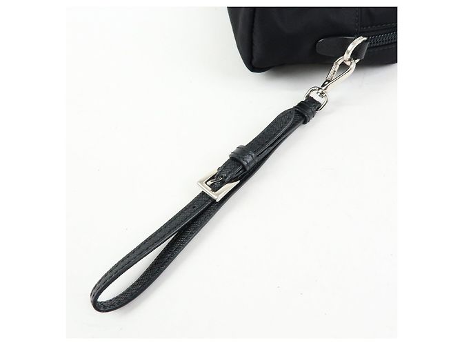 PRADA Necessaire in Re-Nylon e pelle Saffiano con logo Triangle 1NE693 - vista 6