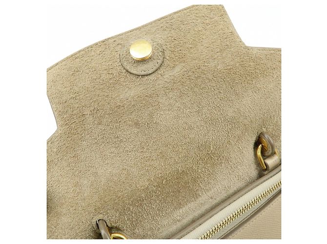 Céline CELINE Borsa Belt Bag in pelle 2WAY Borsa a mano Borsa a tracolla Greige - vista 22