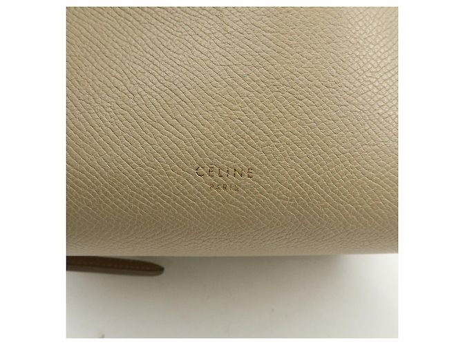 Céline CELINE Borsa Belt Bag in pelle 2WAY Borsa a mano Borsa a tracolla Greige - vista 24