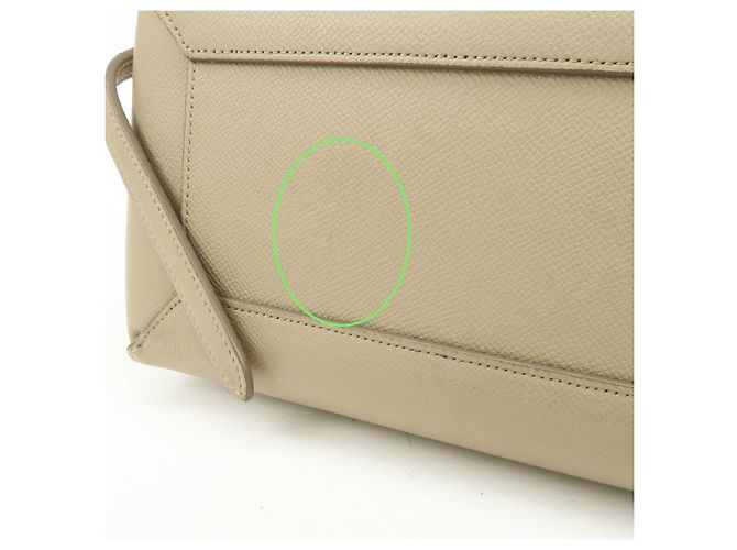 Céline CELINE Borsa Belt Bag in pelle 2WAY Borsa a mano Borsa a tracolla Greige - vista 6