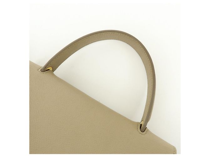 Céline CELINE Borsa Belt Bag in pelle 2WAY Borsa a mano Borsa a tracolla Greige - vista 7