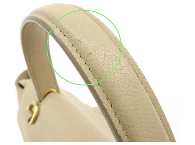 Céline CELINE Borsa Belt Bag in pelle 2WAY Borsa a mano Borsa a tracolla Greige - vista 8