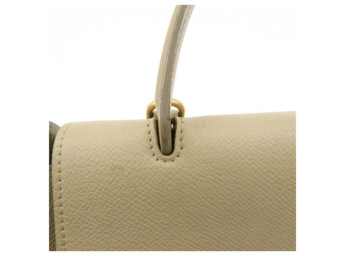 Céline CELINE Borsa Belt Bag in pelle 2WAY Borsa a mano Borsa a tracolla Greige - vista 9